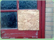 boarded up Redruth